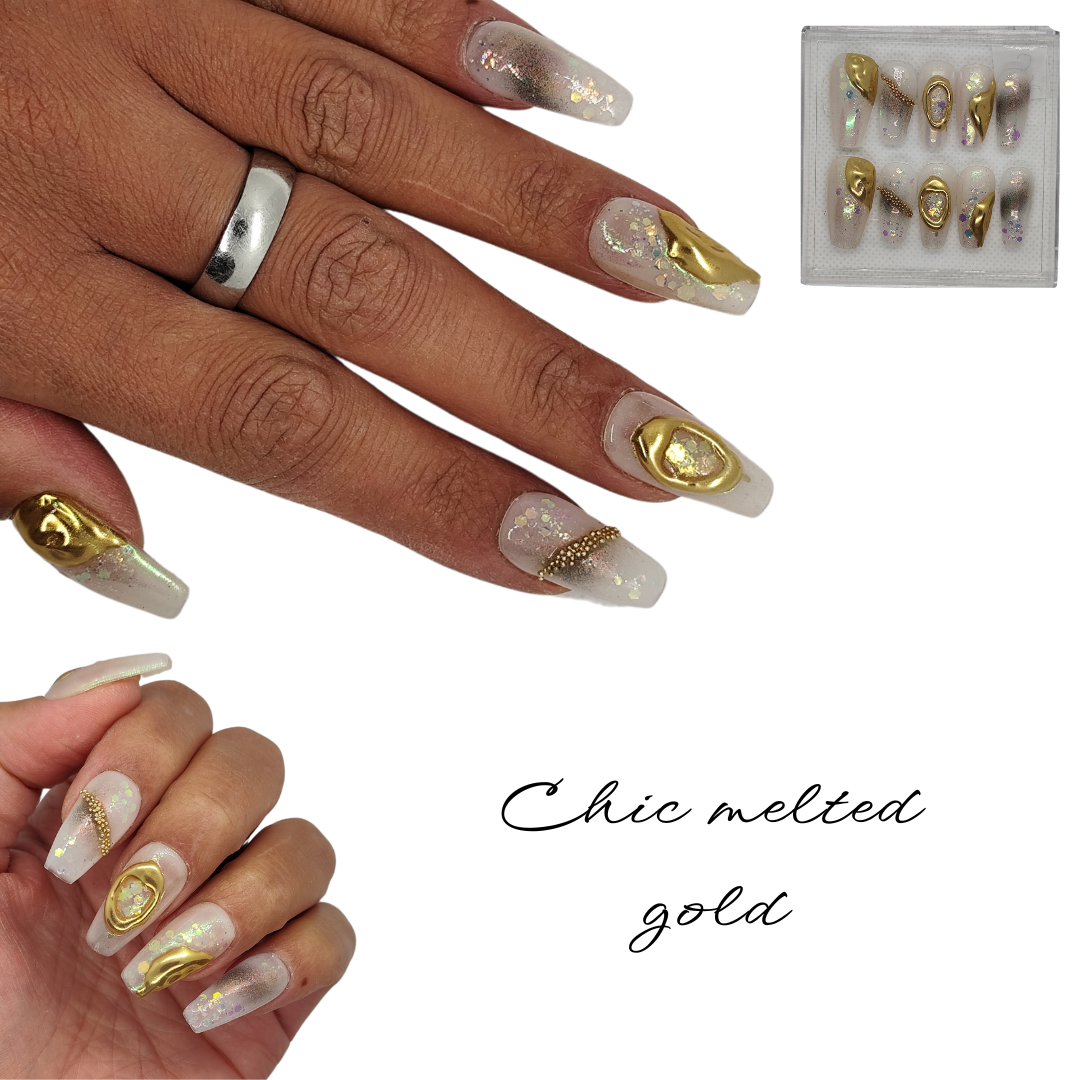 Chic melted gold
